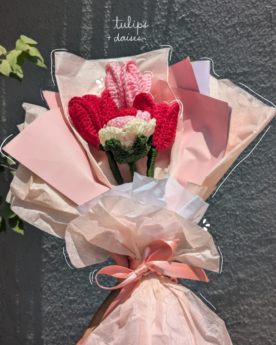 red bloom bouquet