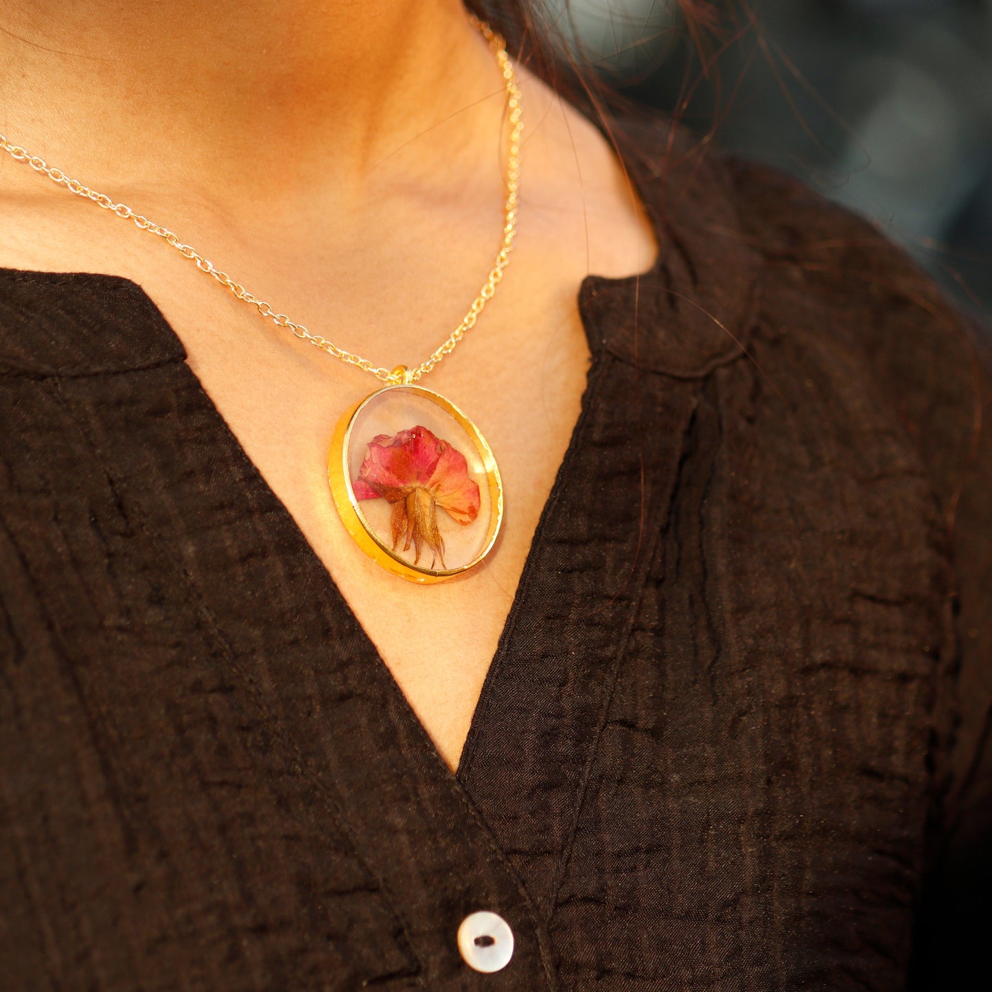 Rose necklace