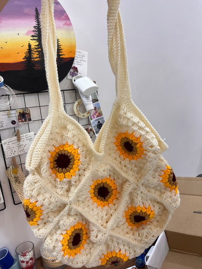 Cute crochet hamper