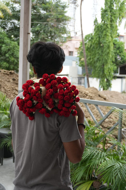Rose bouquet blanket