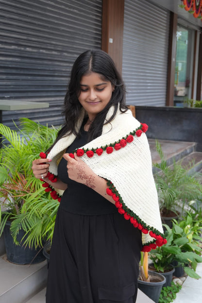 Rose bouquet blanket